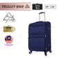 BLUE MOUNTAIN 20"/24" TITAN EXPANDABLE PREMIUM OXFORD POLYESTER SUITCASES LUGGAGE HAND TROLLEY LOCK