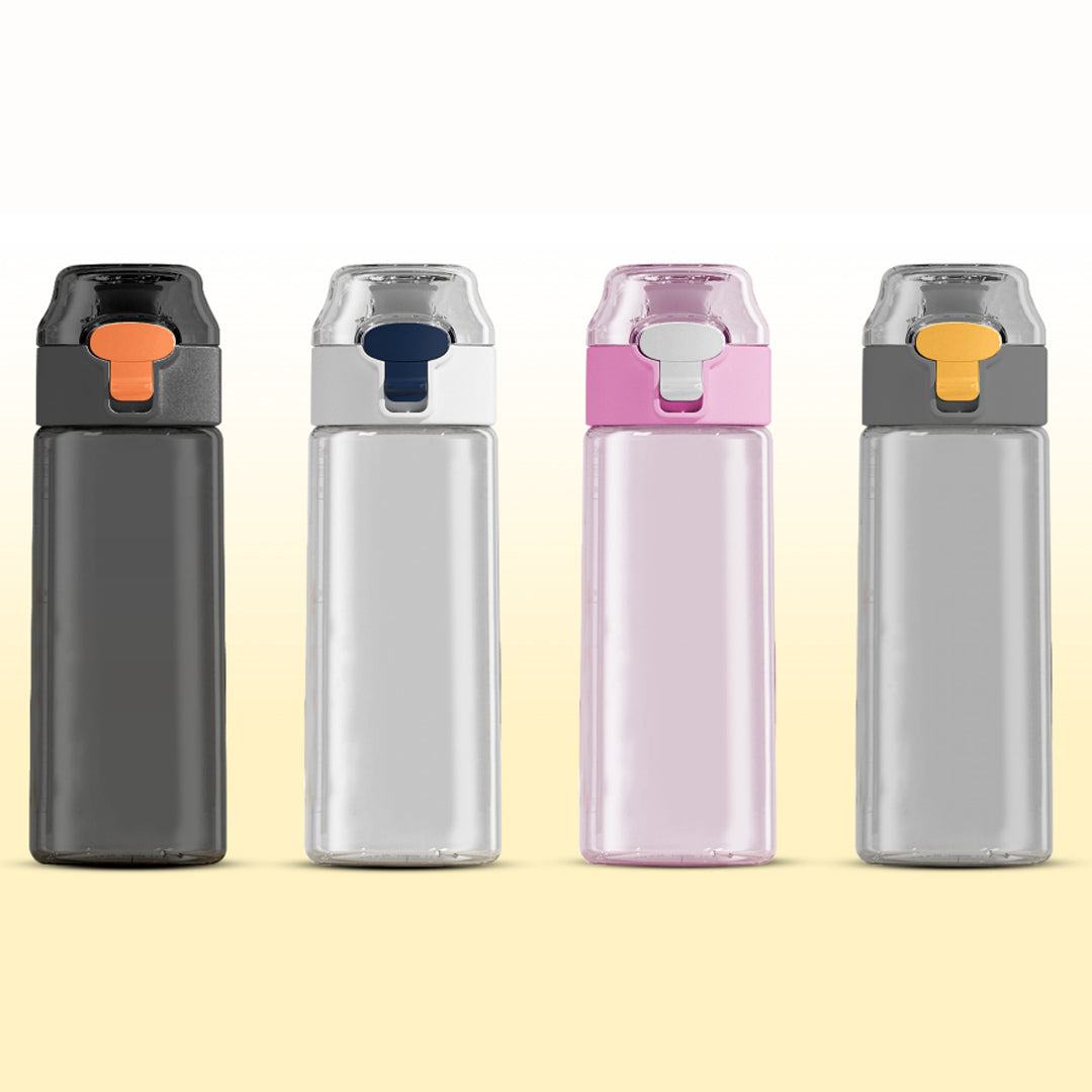 OS-DF 2301 Water Bottle in Black White Pink Grey– Front View