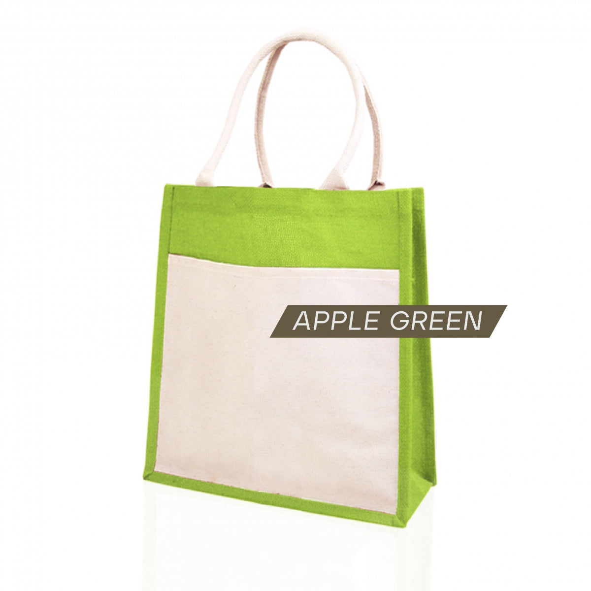 JB-05 small jute bag apple green color