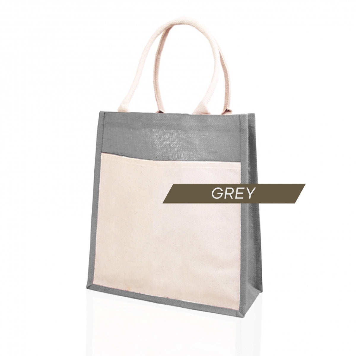 JB-05 small jute bag grey color