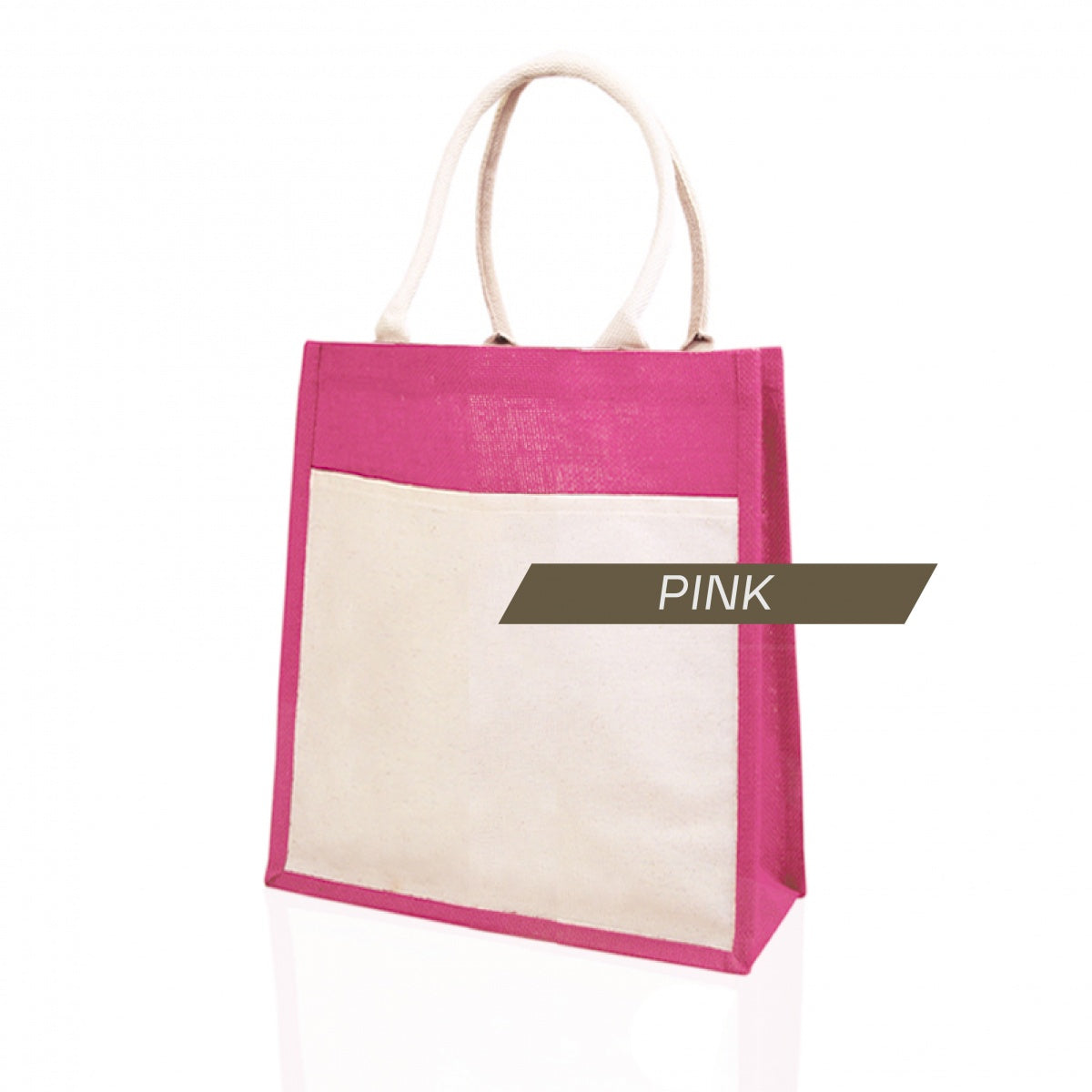 JB-05 small jute bag pink color