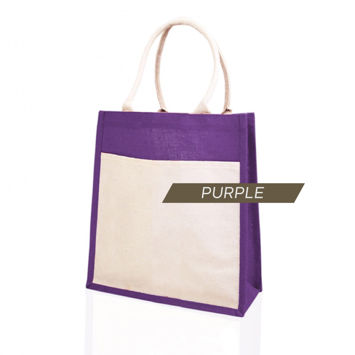 JB-05 small jute bag purple color
