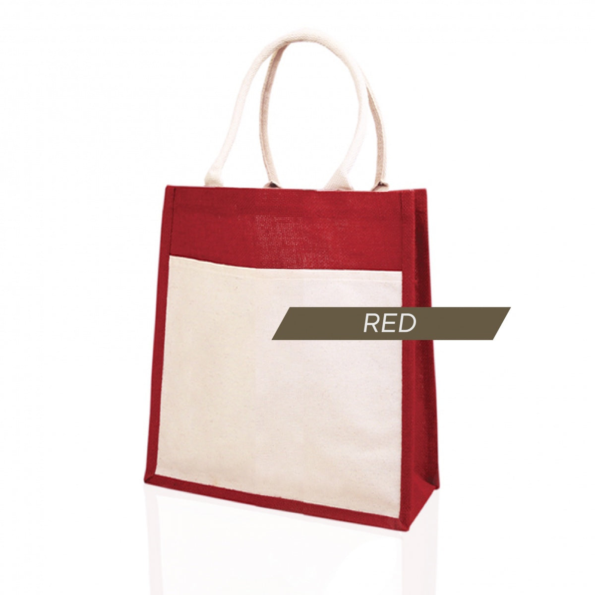 JB-05 small jute bag red color