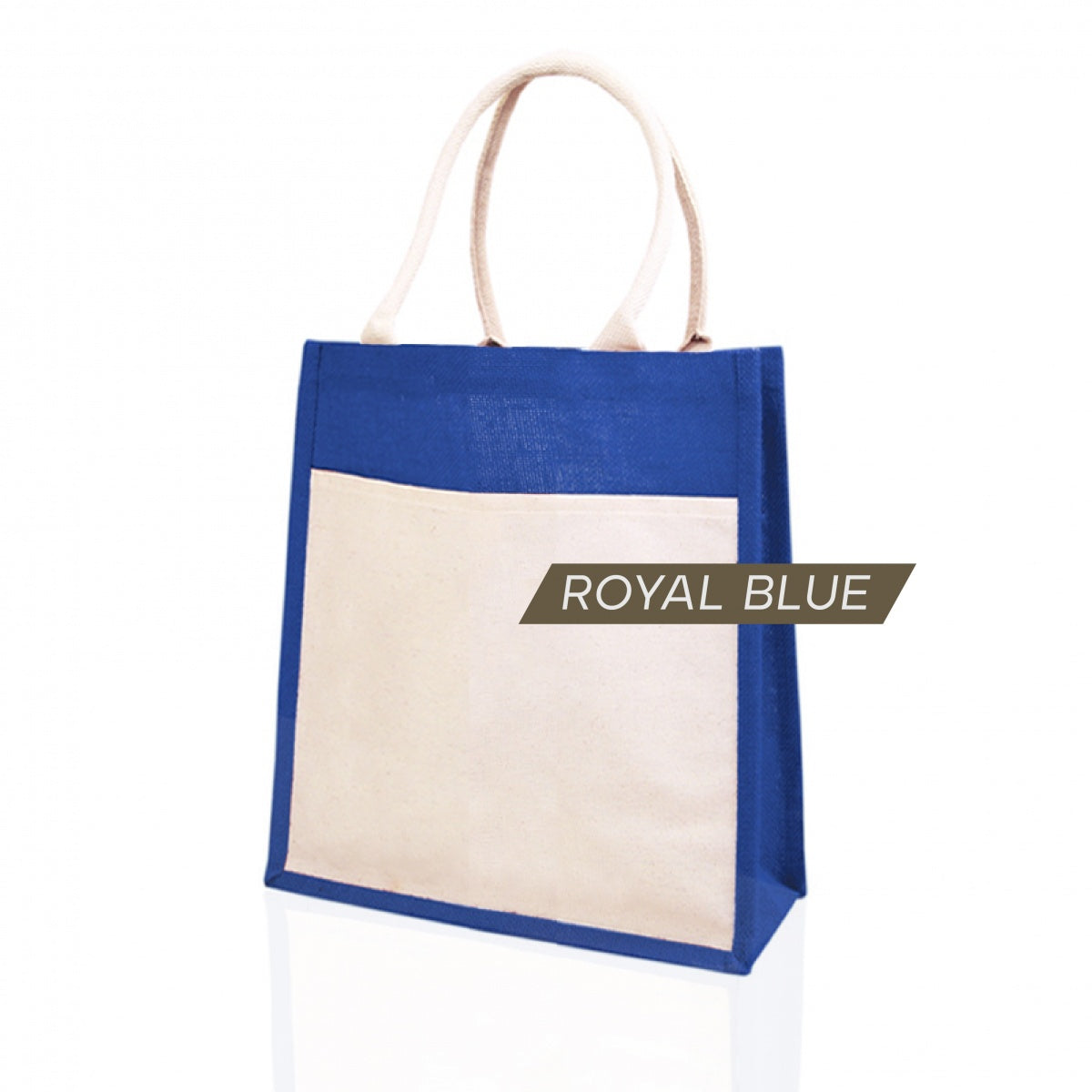JB-05 small jute bag royal blue color