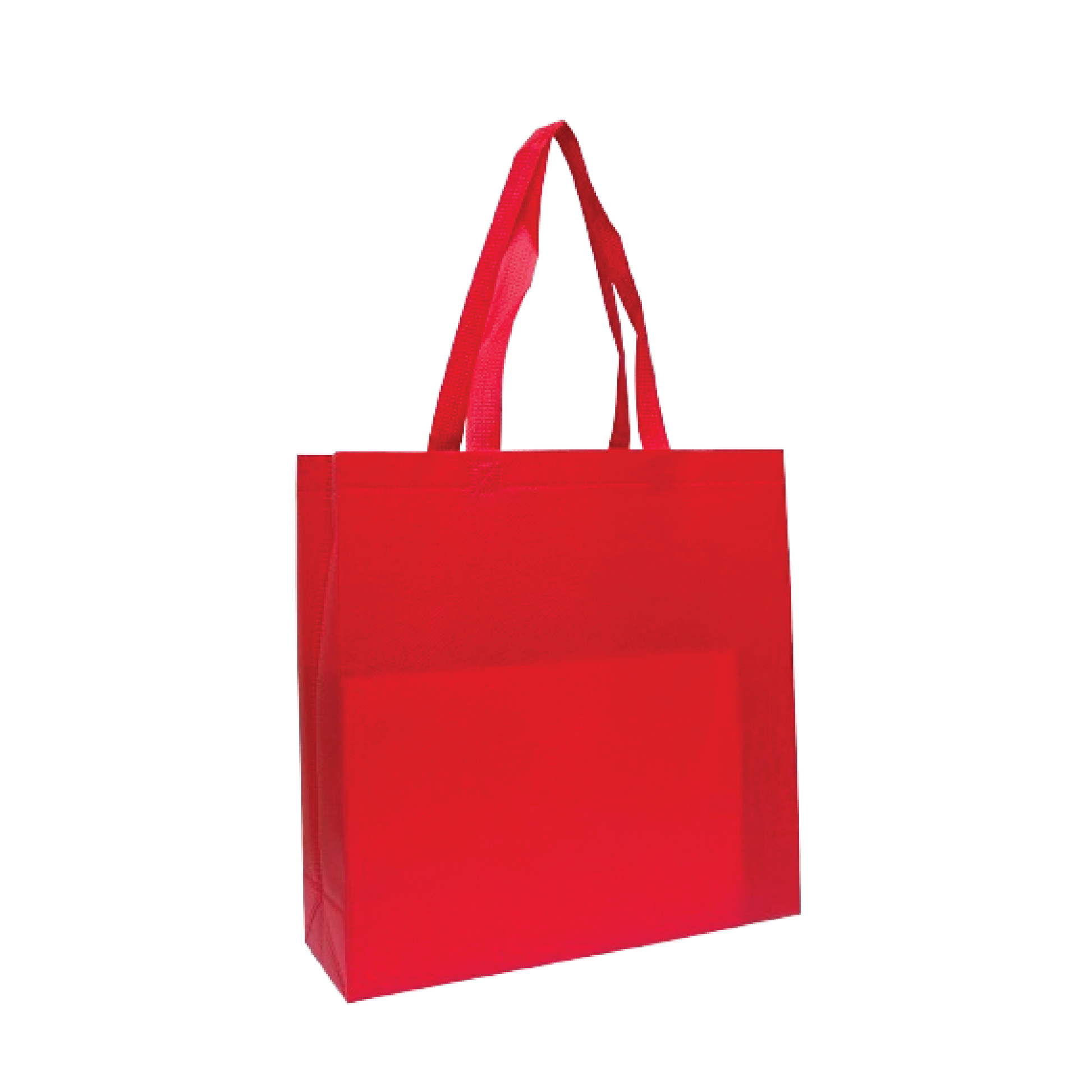 NWB 36361-A non-woven tote bag in red – large 14L eco-friendly bag