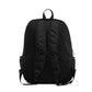 Black backpack on a white background