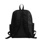 Black backpack on a white background
