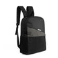 Black backpack on a white background
