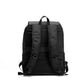 Black backpack on a white background
