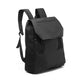Black backpack on a white background