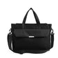 Black Document Bag with multiple straps on a white background