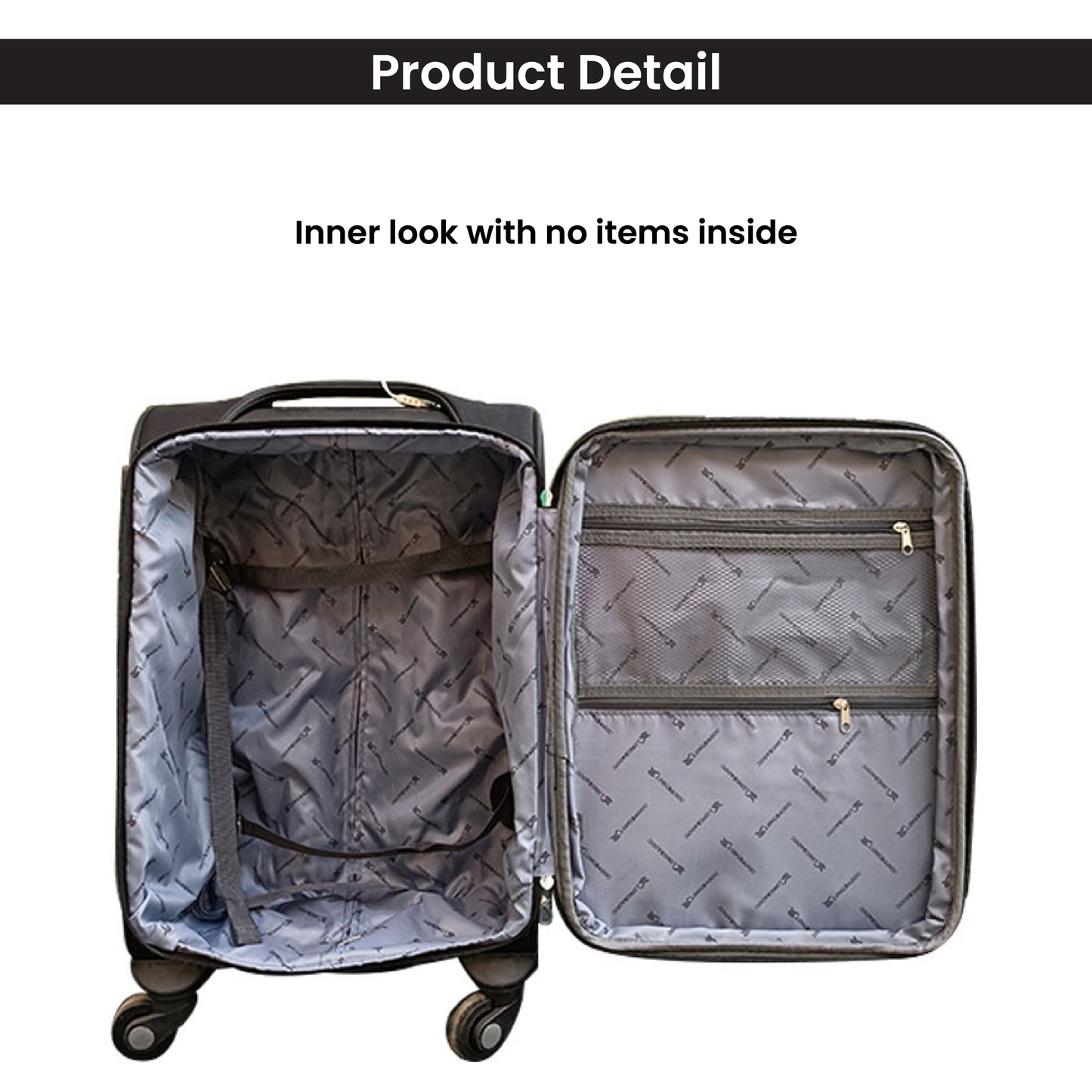 BLUE MOUNTAIN 20"/24" TITAN EXPANDABLE PREMIUM OXFORD POLYESTER SUITCASES LUGGAGE HAND TROLLEY LOCK