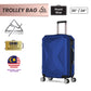 BLUE MOUNTAIN 20"/24" CASTLE PC HARD CASE TROLLEY SUITCASES LUGGAGE HAND BAG TSA LOCK