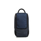 Navy blue backpack on a white background