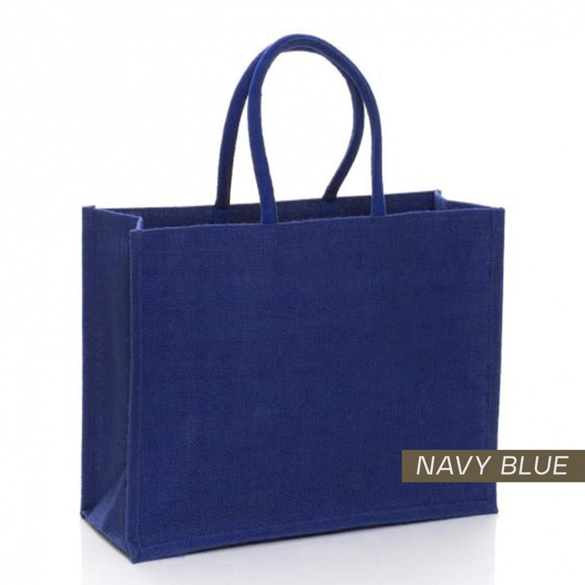 Blue jute bag sale